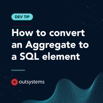 How to convert an Aggregate to a SQL element