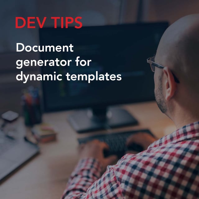 Document generator for dynamic templates