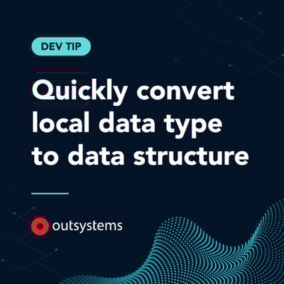 Convert local data type to data structure
