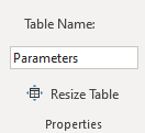 Table Name
